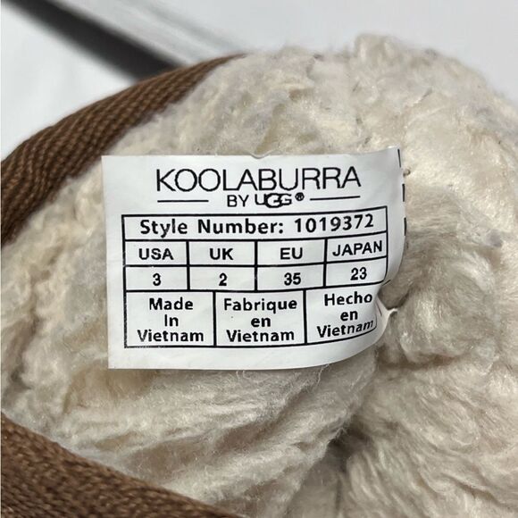 Koolaburra by Ugg | Brown Tan Lined Winter Warm Slip On Trendy Boots Girls 3 - Picture 10 of 10